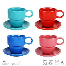 High Quality Solid Color Cup and Saucer